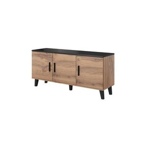TV stolík Lotta I 150 cm dub wotan/čierny vyobraziť