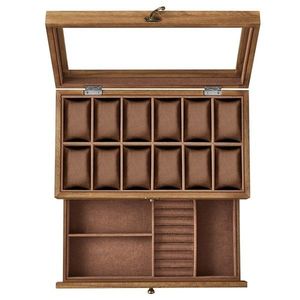 Úložný box na hodinky Vrangle 34 cm hnedý vyobraziť