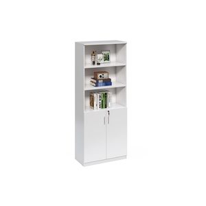 Vysoká kancelárska skriňa Houseland Prime Neo 01 80 cm biela vyobraziť