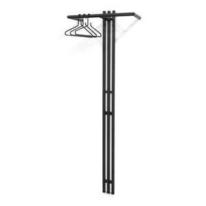 Čierny kovový nástenný vešiak 65 cm Senza – Spinder Design vyobraziť