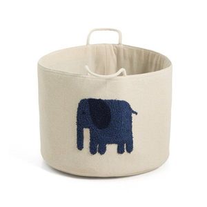Slonovinový látkový detský kôš na hračky ø 45x30 cm Tandani – Kave Home vyobraziť