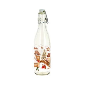 Sklenená fľaša s patentným uzáverom TORO 540ml perníčková dedinka vyobraziť