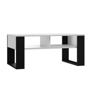 Konferenčný stolík Lawa MODERN 2P biely/čierny vyobraziť