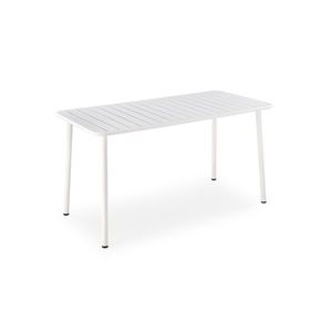 Kovový záhradný stôl Bosco 140 cm biely vyobraziť