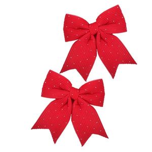 Sada 2 ks vianočných dekoratívnych mašlí Santa Lila 13, 5x14, 5 cm červená vyobraziť