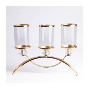 Estilo Home Svietnik GLAMOUR zlatý/priehľadný 5905623251073 vyobraziť