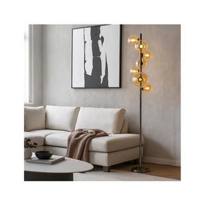 Brilagi - LED Stojacia lampa MILLA 7xG9/3W/230V čierny chróm/zlatá 3010-7CA vyobraziť