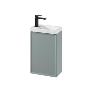 Cersanit S801-570 -Závesná kúpeľňová skrinka s umývadlom MILLE 40x22 cm mentolová S801-570 vyobraziť