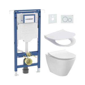 Cersanit Závesné WC + WC sedátko CITY OVAL + tlačidlo + podomietkový modul + podložka CS0168+GB0023+GB0014 +GB0028 vyobraziť