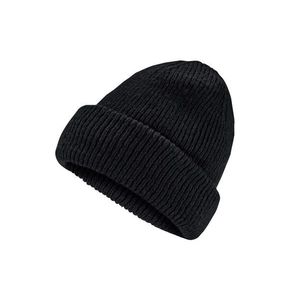 Pletená čiapka, čierna vyobraziť