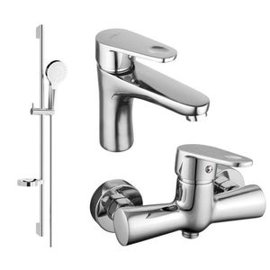 MEXEN/S - Kama DS05 SET umývadlová batéria + sprchová s príslušenstvom, chróm 72504DS05-00 vyobraziť