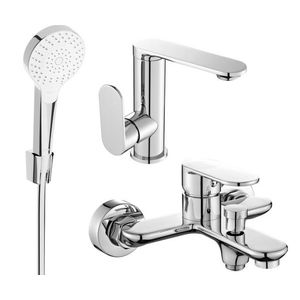 MEXEN/S - Milo R05 SET umývadlová batéria + vaňová s príslušenstvom, chróm 713053R05-00 vyobraziť