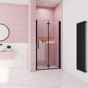 H K - Sprchové dvere MELODY BLACK B8 90 zalamovacie 89-92 x 195 cm SE-MELODYBLACKB890SET vyobraziť