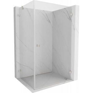 MEXEN/S - Lunar-B sprchovací kút dvere krídlové pravá 80 x 70, transparent, nikel kartáčovaný 832-080-070-97-00-P vyobraziť