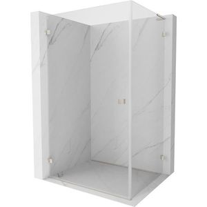 MEXEN/S - Lunar-B L sprchový kút dvere krídlové ľavá 70 x 70, transparent, nikel kartáčovaný 832L-070-070-97-00-L vyobraziť