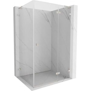 MEXEN/S - Lunar L sprchový kút dvere krídlové pravá 85 x 80, transparent, nikel kartáčovaný 834L-085-080-97-00-P vyobraziť
