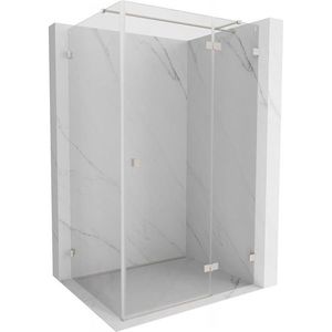 MEXEN/S - Lunar T sprchovací kút dvere krídlové pravá 130 x 120, transparent, nikel kartáčovaný 834T-130-120-97-00-P vyobraziť