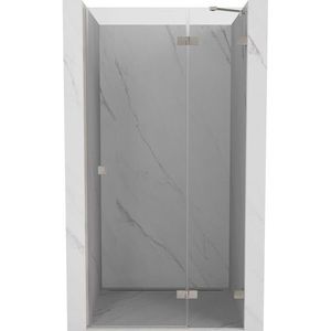 MEXEN/S - Lunar L sprchové dvere krídlové pravé 125, transparent, nikel kartáčovaný 834L-125-000-97-00-P vyobraziť
