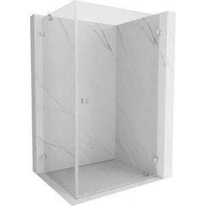 MEXEN/S - Lunar-B sprchovací kút dvere krídlové pravá 85 x 80, transparent, nikel kartáčovaný 832-085-080-97-00-P vyobraziť