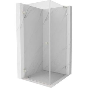 MEXEN/S - Lunar-B L sprchový kút dvere krídlové ľavá 80 x 80, transparent, nikel kartáčovaný 832L-080-080-97-00-L vyobraziť