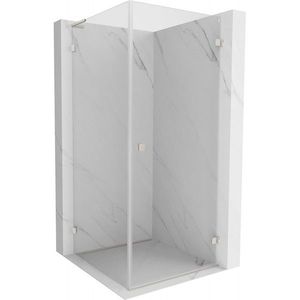 MEXEN/S - Lunar-B L sprchový kút dvere krídlové pravá 80 x 80, transparent, nikel kartáčovaný 832L-080-080-97-00-P vyobraziť