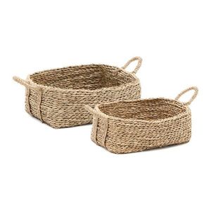 Košíky v súprave 2 ks z vodného hyacintu 34x24x19 cm Milly – Kave Home vyobraziť