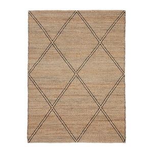 Ručne tkaný jutový koberec v prírodnej farbe 160x230 cm Vallalta – Kave Home vyobraziť