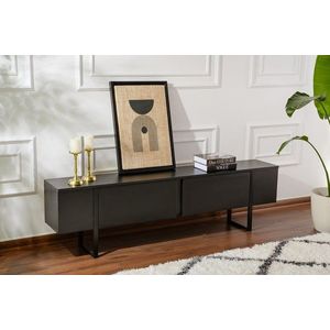 TV stolík Serenity - Wood Black, Black vyobraziť