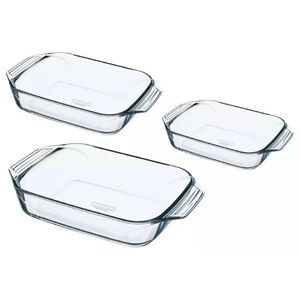 Pyrex Súprava sklenených pekáčov 3 ks, 1, 4 l + 3 l + 4 l vyobraziť