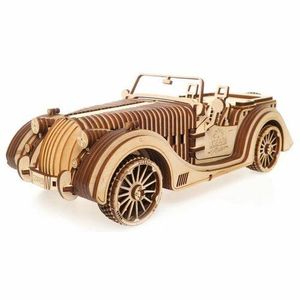 Ugears 3D drevené mechanické puzzle VM-01 Auto (roadster) vyobraziť