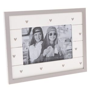 Drevený fotorámček So much hearts biela, 22 x 17 cm vyobraziť