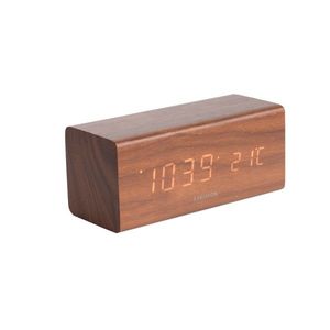 Karlsson 5652DW Dizajnové LED stolné hodiny s budíkom, 16 x 7 cm vyobraziť