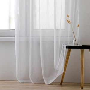 Homede Záclona Kresz Loops, biela, 140 x 140 cm vyobraziť