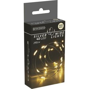 Svetelný drôt teplá biela, 40 LED vyobraziť