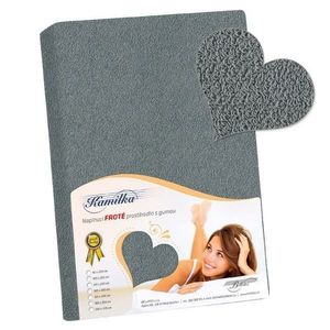 Bellatex Froté prestieradlo Kamilka tmavosivá, 120 x 200 cm vyobraziť