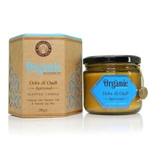Prírodná vonná sójová sviečka 200g v jantárovom skle, Dehn Al Oudh - Agarwood v jantárovom skle vyobraziť