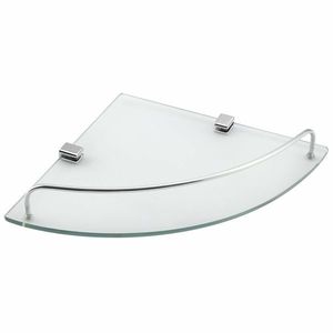 AQUALINE RB115 Rumba sklenená rohová polica 25 x 4, 2 x 25 cm, číre sklo vyobraziť
