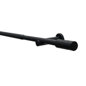 Gardinia Súprava záclonová roztiahnuteľná KRETA 19/16 mm, 120 -210 cm, čierná matná, 120 - 210 cm vyobraziť