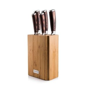 Súprava nožov G21 Gourmet Nature 5 ks + bambusový blok vyobraziť