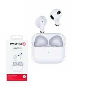 Bezdrôtové slúchadlá s Bluetooth biela vyobraziť