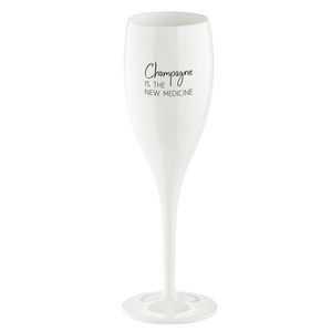 Koziol Pohár s nápisom Champagne the new medicine vyobraziť