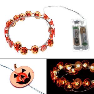 Svetelná LED reťaz Halloween, 2 m, teplá biela, na batérie vyobraziť