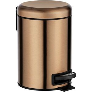 Wenko Pedálový odpadkový kôš Leman 3 l, medená, 3 l vyobraziť