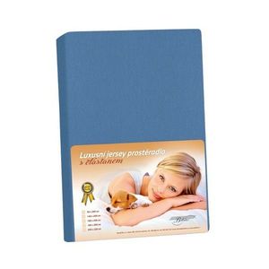 Bellatex Jersey prestieradlo s elastanom tmavomodrá, 160 x 200 cm vyobraziť