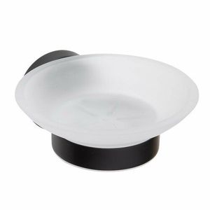 SAPHO XB800 X-round black mydlovnička, mliečne sklo, čierna vyobraziť