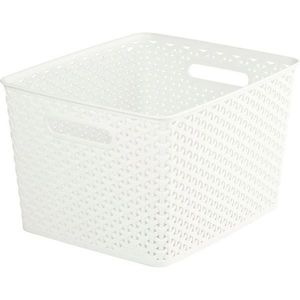 Úložný box RATTAN 'Y' STYLE - L krémový, Curver vyobraziť