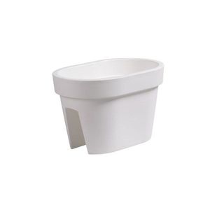 Truhlík na zábradlie Lofly Railing biela, 40 cm, 40 cm vyobraziť