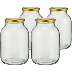 Browin Sada zaváracích pohárov s viečkom Twist, 4 l, 4 ks vyobraziť