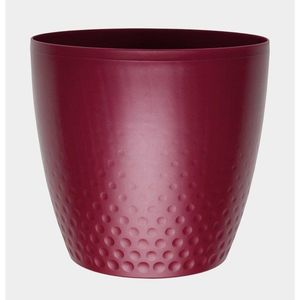 Plastia Plastový kvetináč Perla 16 cm, vínová, Plastia, pr. 16 cm vyobraziť