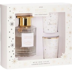 Aróma darčekový set Warm Winter, vôňa Cozy Flannel, difuzér + 2x sviečka vyobraziť